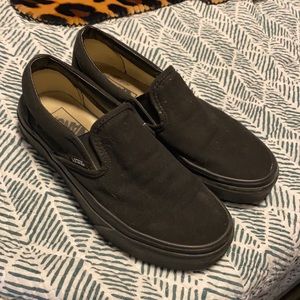 Black slip on Vans